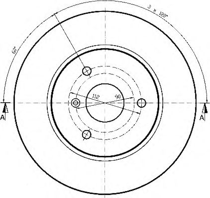 Тормозной диск QH International BDC5157 - Фото 1