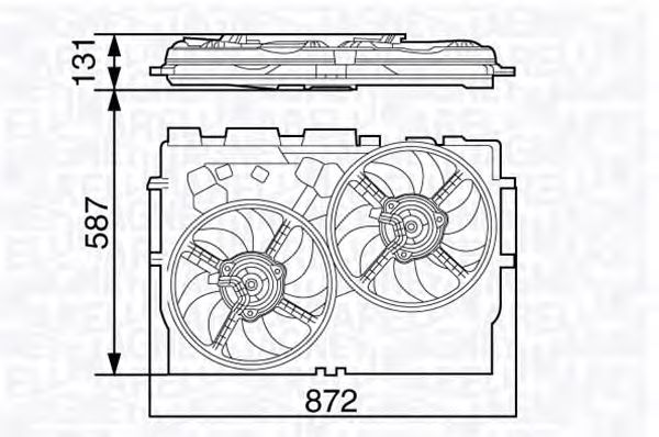 Вентилятор охолодження MAGNETI MARELLI 069422582010