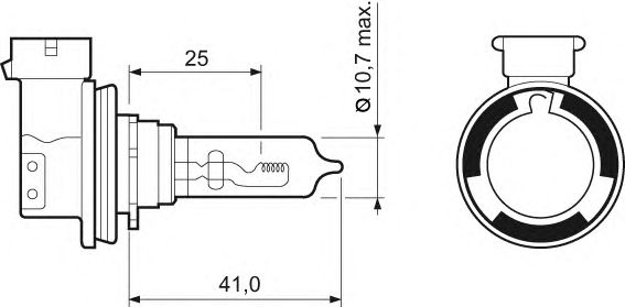 Лампа накаливания VALEO 032011 (фара дальнего света, основная фара, противотуманная фара; Лампа накаливания, основная фара, фара с авт. системой стабилизации) - Фото 2