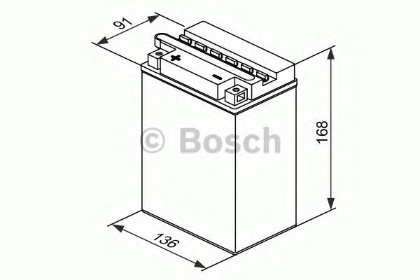 Стартерная акумуляторна батарея BOSCH 0 092 M4F 350 - Фото 1