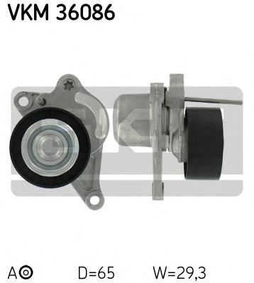 Натяжной ролик поликлинового ремня SKF VKM 36086