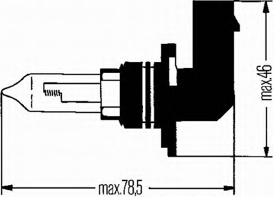 Лампа накаливания HELLA 8GH 005 635-121 (фара дальнего света, основная фара, противотуманная фара) - Фото 1