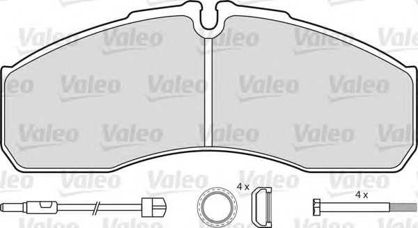 Тормозные колодки VALEO 541663 - Фото 1