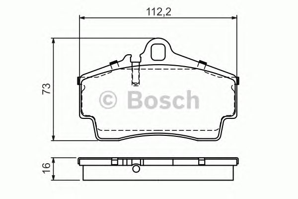 Тормозные колодки BOSCH 0 986 494 265