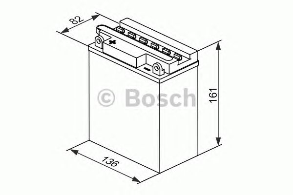 Стартерная аккумуляторная батарея BOSCH 0 092 M4F 300 M4 Fresh Pack - Фото 1