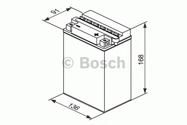 Стартерная аккумуляторная батарея BOSCH 0 092 M4F 360 M4 Fresh Pack - Фото 1
