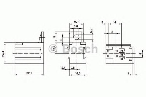 Штекерная гильза, система зажигания BOSCH 3 334 485 045 - Фото 1
