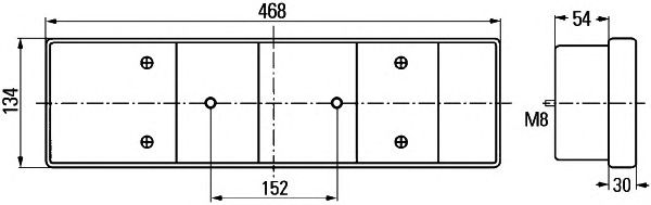 Задний фонарь HELLA 2VD 008 204-131 - Фото 1