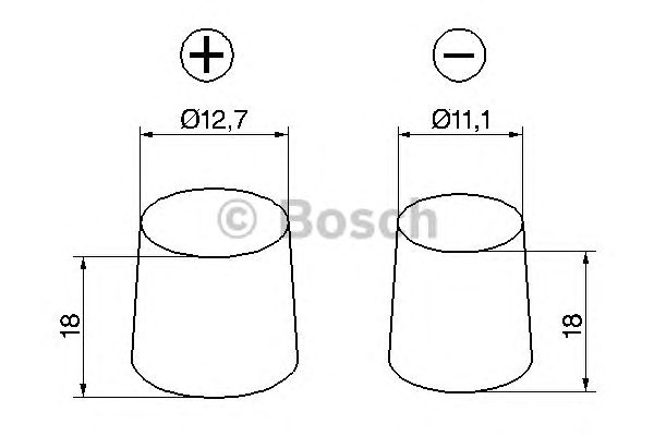 Стартерная акумуляторна батарея BOSCH 0 092 S40 220 - Фото 2
