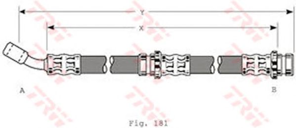 Тормозной шланг TRW PHD198
