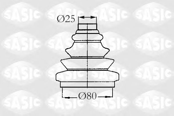 Комплект пыльника ШРУСа SASIC 2933013