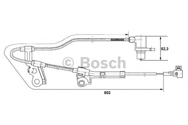 Датчик вращения колеса BOSCH 0 265 006 676