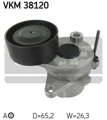 Натяжной ролик поликлинового ремня SKF VKM 38120
