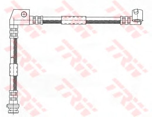 Тормозной шланг TRW PHD971 - Фото 1