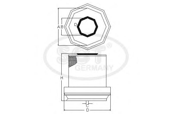 Фильтр воздушный SCT SB 3266 - Фото 1