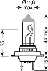Лампа накаливания OSRAM 64210CBI-01B (фара дальнего света, основная фара, противотуманная фара, фара с авт. системой стабилизации, фара дневного освещения) - Фото 1