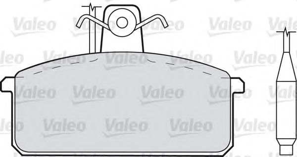 Тормозные колодки VALEO 598093 - Фото 1