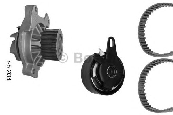 Помпа + комплект ГРМ BOSCH 1 987 948 875