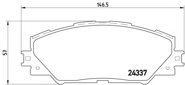 Тормозные колодки BREMBO P 83 071 - Фото 1