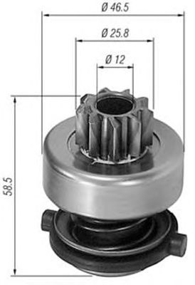 Бендикс стартера MAGNETI MARELLI 940113020138 - Фото 1