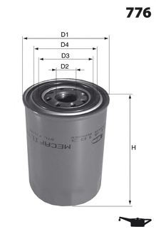 Масляный фильтр MECAFILTER ELH4264