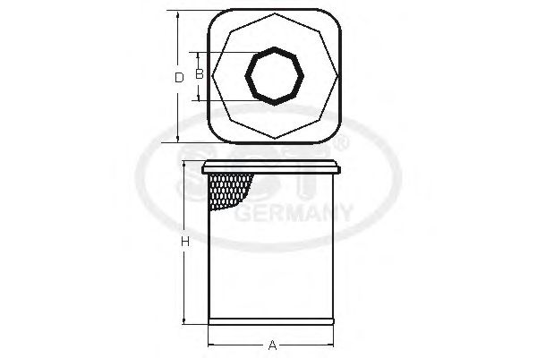 Фильтр воздушный SCT SB 3199 - Фото 1