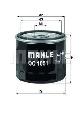 Масляный фильтр MAHLE ORIGINAL OC 1051