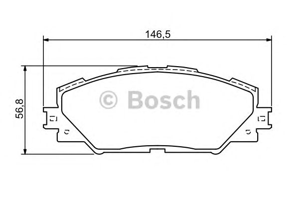Тормозные колодки BOSCH 0 986 494 174 - Фото 1