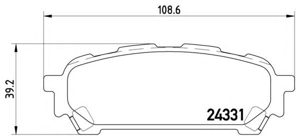 Тормозные колодки BREMBO P 78 014 - Фото 1