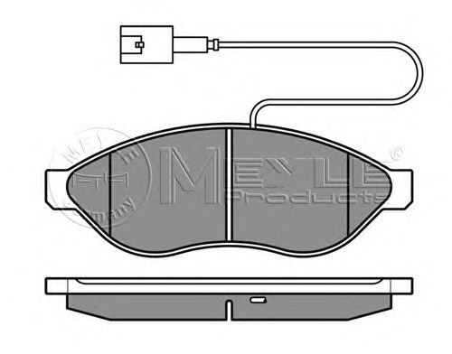 Тормозные колодки MEYLE 025 244 6819/W1 - Фото 1