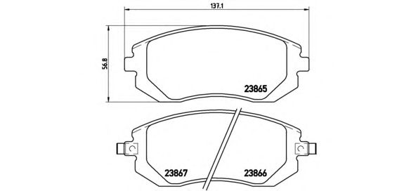 Тормозные колодки BREMBO P 78 013