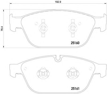Тормозные колодки HELLA 8DB 355 016-021