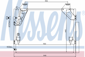 Радиатор кондиционера NISSENS 940082