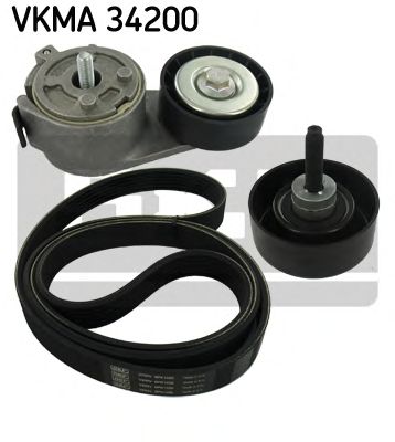 Комплект поликлинового ремня SKF VKMA 34200