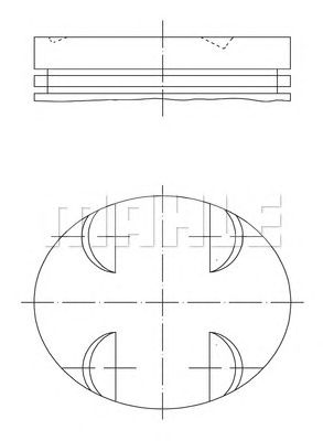 Поршень MAHLE ORIGINAL 005 24 01