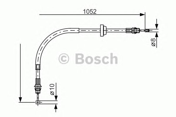 Трос ручника BOSCH 1 987 477 186