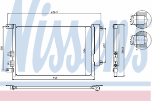 Радиатор кондиционера NISSENS 94746