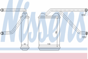 Радиатор отопителя NISSENS 76511