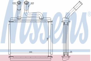 Радиатор отопителя NISSENS 76507