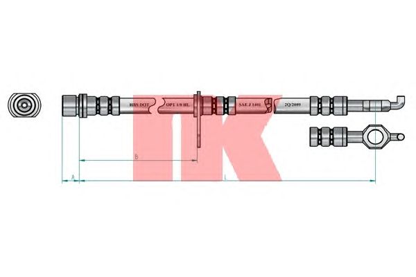 Тормозной шланг NK 8545149