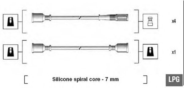 Комплект високовольтних проводів MAGNETI MARELLI 941095560596