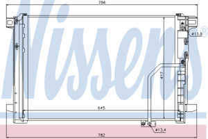 Радиатор кондиционера NISSENS 940035