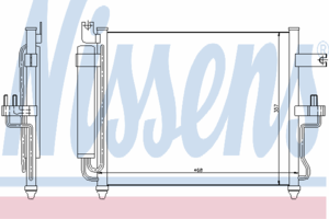 Радиатор кондиционера NISSENS 94452