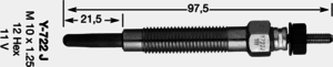 Свеча накала NGK Y722JS