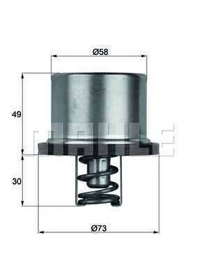 Термостат MAHLE ORIGINAL THD 1 86