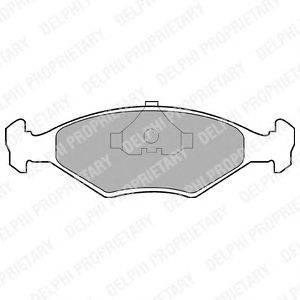 Тормозные колодки DELPHI LP677