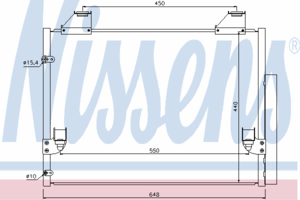 Радиатор кондиционера NISSENS 940083