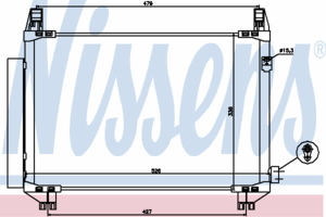 Радиатор кондиционера NISSENS 940085