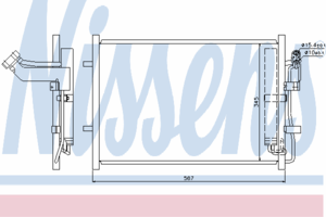 Радиатор кондиционера NISSENS 940148