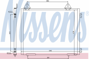Радиатор кондиционера NISSENS 94327